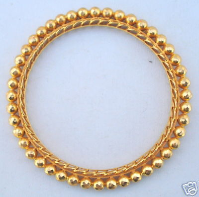   ANTIQUE TRIBAL OLD 22 CT GOLD BRACELET BANGLE RAJASTHAN INDIA  