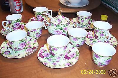 Staffordshire England Style Miniature Tea Set Look