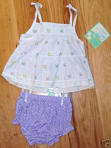 BABY CLOTHES   NWT   6 9M   2PC BROOKS AND FITCH   GIRL  