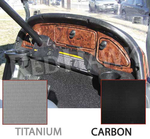 New Club Car Precedent Custom Dash Carbon Titanium Wood  