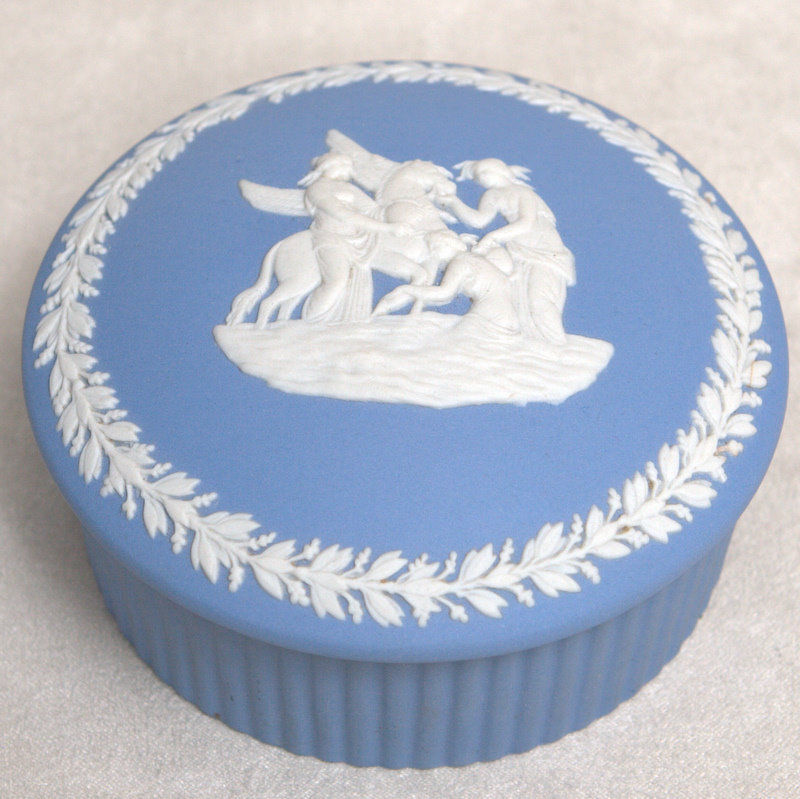 Wedgwood Jasperware Pegasus Round Box  