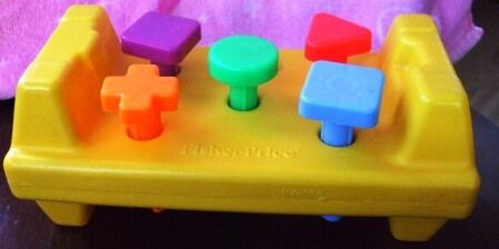 fisher price tap and turn work bench toy no hammer  