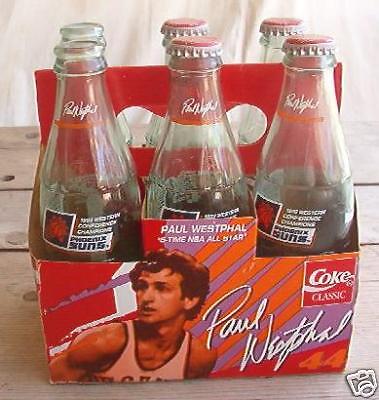 Coca Cola Classic Paul Westphal Six Bottles Phoenix Sun  