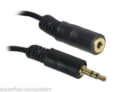 3.5 3.5mm Male to Female Audio Headphone Extension Cable Lead - 10M 10 Metre