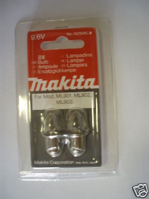 MAKITA 192545 3 TORCH BULBS ML901 ML902 ML903  