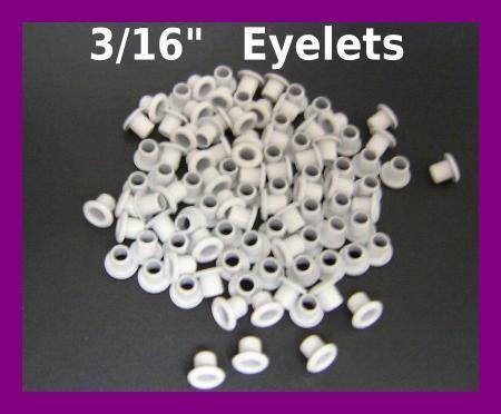 EYELETS 3/16 (4.7mm) AMERICAN TAG #40418 WHITE #E11  