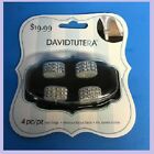 DAVID TUTERA Heel Rings Bridal Jewelry Shoe Accessories  - 4 pk Blue & Crystal