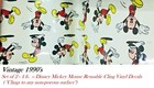 VTG 1990's / 2 Disney Mickey Mouse Reusable Peel & Stick Cling Vinyl Decals  4ft
