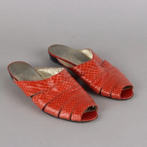 Chaussures vintage vintage véritables pour femme pointure 39
