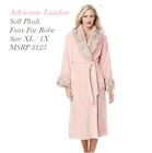 Adrienne landau Pink Faux Fur Soft Plush robe Faux Fur  XL / 1L  MSRP $125