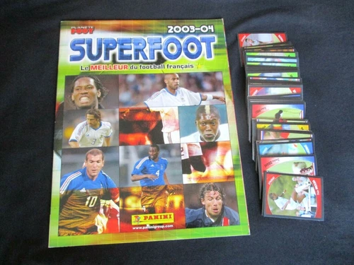 Stickers, albums et sets de cartes sportives, saison 2004 Panini lot