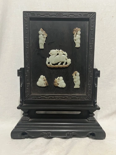 Multi-Color Carving Chinese Antiques