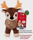 Plush North Pole Baby Christmas Reindeer w/Personalized Video Message from Santa