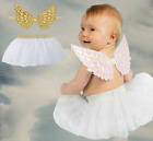  angel  fairy  princess Wings Tutu Set Infant 0-12 mts Photo Prop Costume Outfit