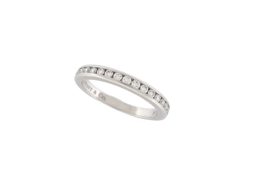 Bagues avec diamant empilables platine