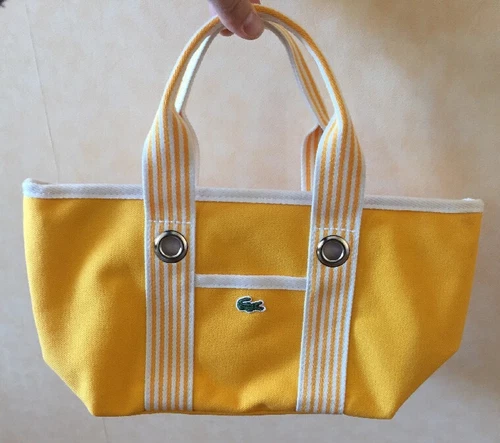 Sacs et sacs à main jaune Lacoste pour femme