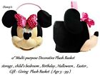 Disney Plush mickey minnie mouse Multi-purpose basket  Birthday Halloween Easter