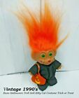 Vintage Russ Halloween Troll Doll Kitty Cat Costume Trick or Treat Orange Hair 