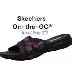 SKECHERS Women's Size 9 The Go 400 Goga Max Slide Sandal  Black Tropical 