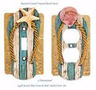 3D Tropical Beach Mermaid Sea Shell Light Switch Plate Cover & Wall Plate Outlet