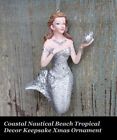 silver Mermaid Coastal Nautical Beach Tropical Decor Keepsake Xmas Ornament