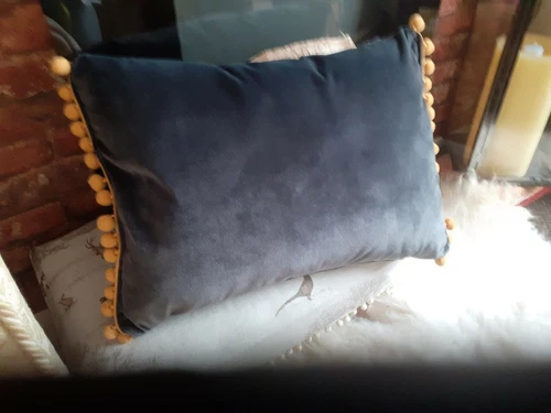Velvet Round Decorative Bolster Cushions