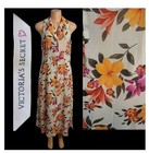Vgt Victoria’s Secret M Sexy tropical floral Sheer Maxi Dress Swimsuit Cover Up