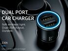 HOCO Z30A Dual Port USB Car Charger For iPhone iPad Samsung  Adapter 3.1 A Black
