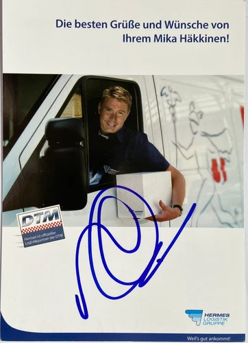 Internationale Autogrammkarten von Formel 1-Fahrern