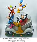 Disney Mickey Minnie Donald Goofy Pluto 75th musical Snowglobe Figurine Ornament