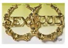 3.5" (XL) 70 - 80's Hip Hop / Old School Gold Bamboo Hoop Earrings