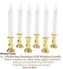 Winter Lane 10" LED Flameless Candle 6 pack