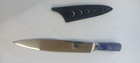 NEU LILA Koch Küchen Schnitt messer Scharf Japanisches Damast  32cm Santoku