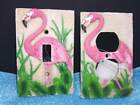 3D Flamingo Tropical Beach Decor Light Switch Plate Cover & Wall Plate Outlet 