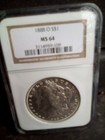 1888-O Morgan Dollar NGC MS64