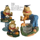 Yankee Candle Votive Tea Lite Candle Holder Thanksgiving  Halloween Scarecrow  