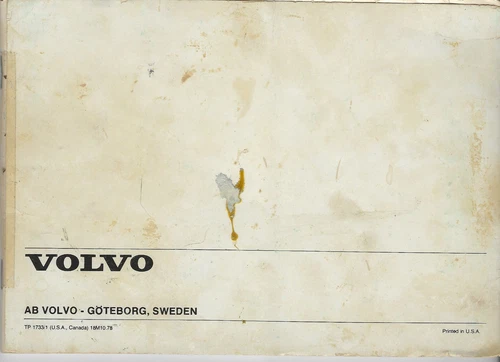 Volvo Car & Truck Repair Manuals & Literature