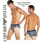 Emporio Armani Men's M Underwear brief Exotic Print Brief Coconut Print NWT $47