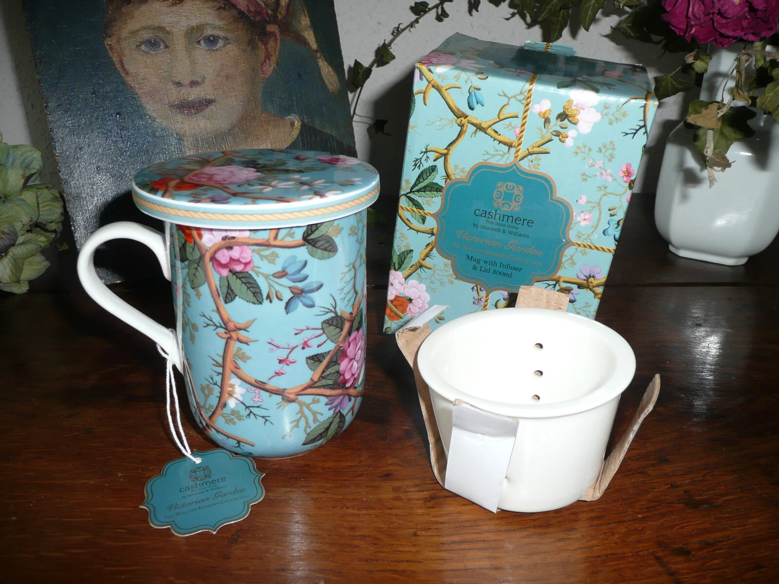 Lot De 3 Mugs Versailles Roy Kirkham - Porcelaine 40 Cl - Hauteur 12,2 Cm - NEUF