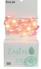 30 LED Light Pastel Color Easter eggs / Jelly Bean Lights Garland Banner 10.5ft