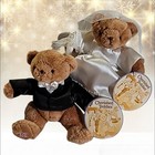 Vgt  NWT  Set 2 Enesco plush Cherished Teddies "BRIDE & GROOM"&nbsp;