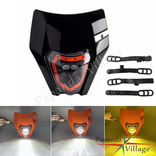 Yellow Motorcycle & Scooter Headlight Assemblies