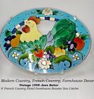 Vtg 1998 Joan Baker French Country Floral Farmhouse Chicken Rooster SunCatcher