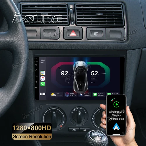 A-Sure Einbaubare Navigationsgeräte Wiedergabeformate CD