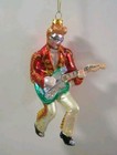 St. Nicholas Square Rockstar Ornament Glass Musician Guitar Ornament 