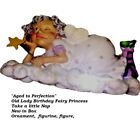 Vgt Birthday Fairies Aged to Perfection  Old Lady Fairy Princess Ornament 