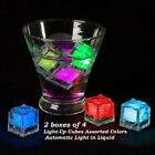 TMD 2 Boxes of 4 Light-Up LED Ice Cubes Multi Color Automatic Light in Liquid