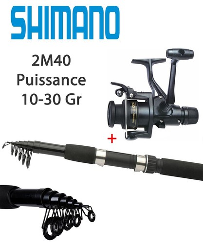 Kit Canne Shimano Fx XT Spinncombo 1,80m/3-14g + Moulinet Fx 1000 + Ligne – Neuf