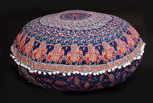 Animals Indian Floor Cushion Home Décor Pillows