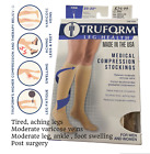 TRUFORM Unisex Beige 8865 Medical Compression Stockings Size Large 20-30 mmHg 